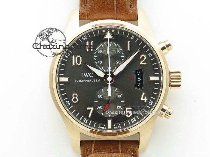 MIROTIME 0302 Big Pilot Real PR IW502701 RG YLF 1:1 Best Edition Blue Dial On Calfskin Strap A Classic 7225